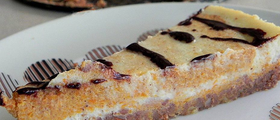 Cheesecake with ginger