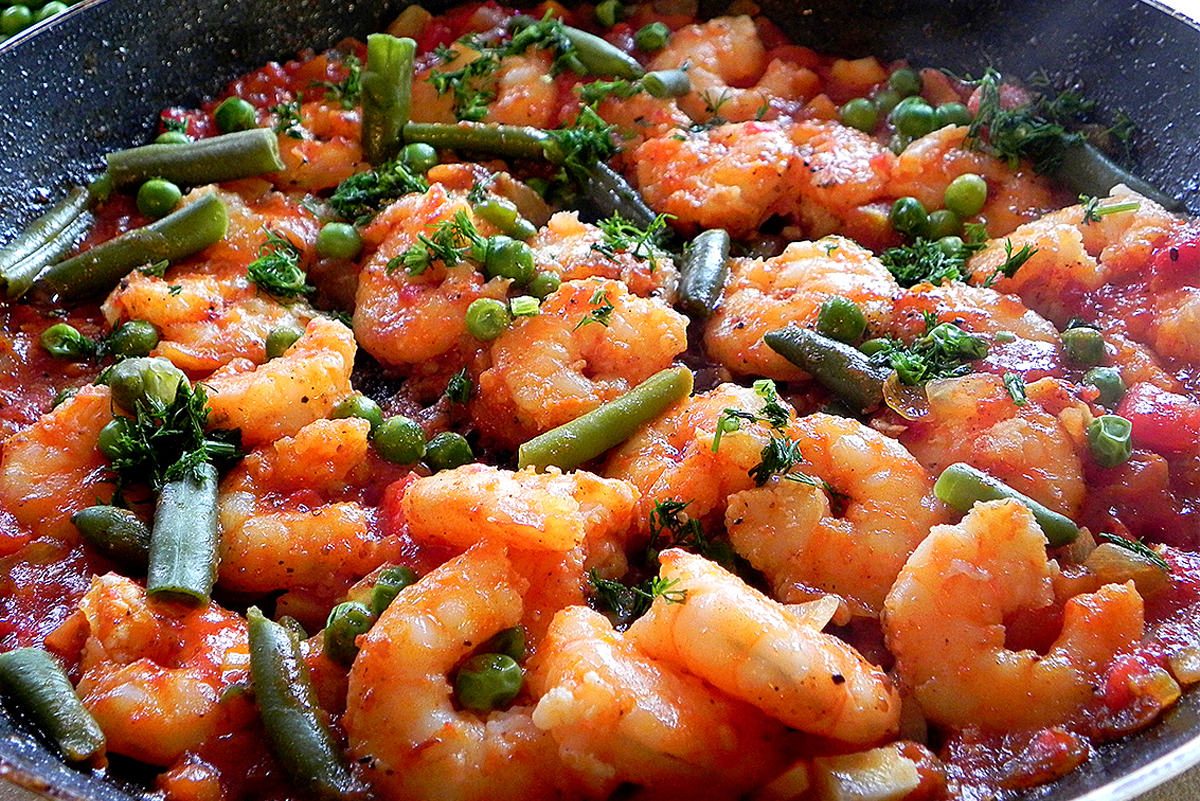 Tomato Prawns