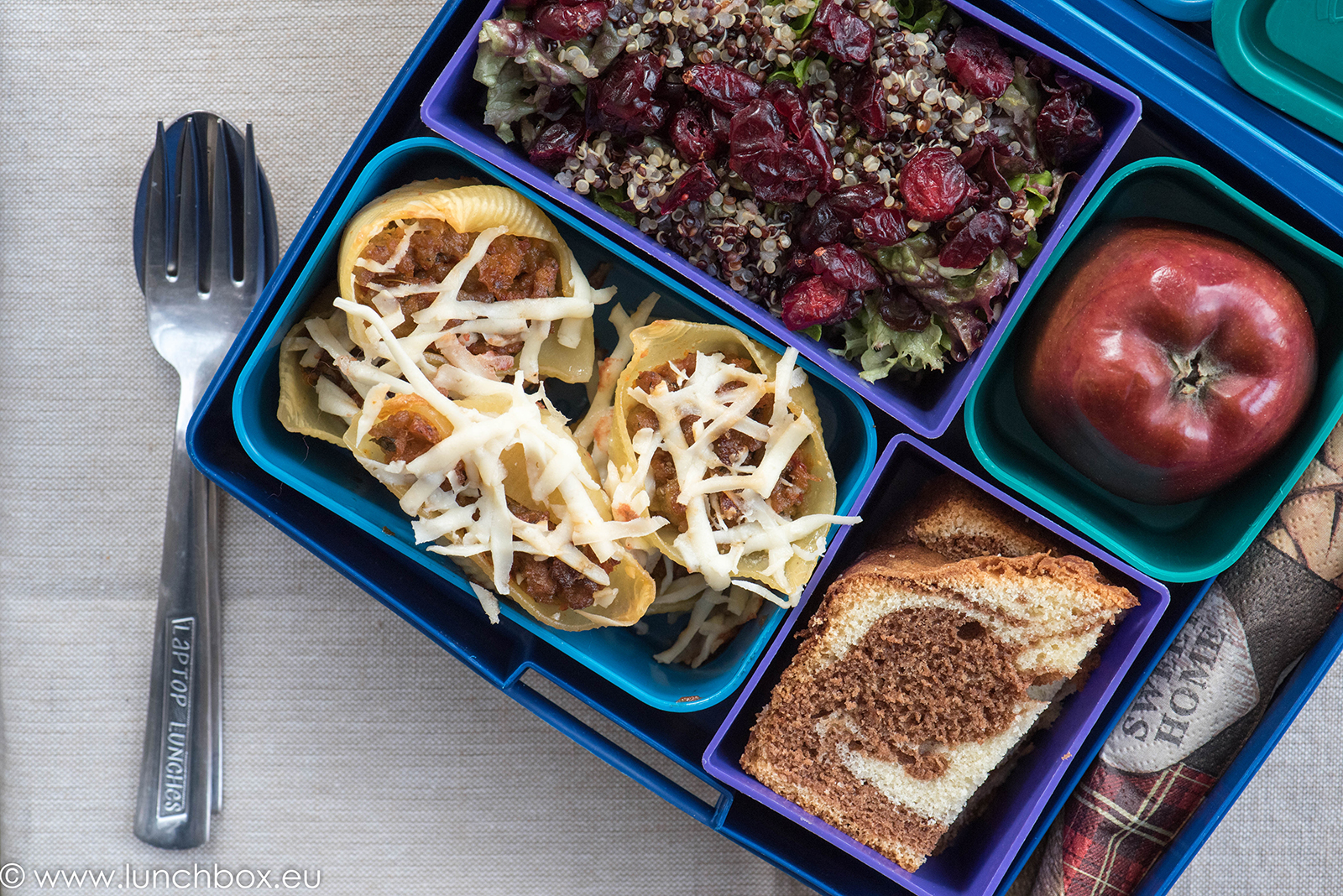 Lunchbox menu конкилиони със сос болонез