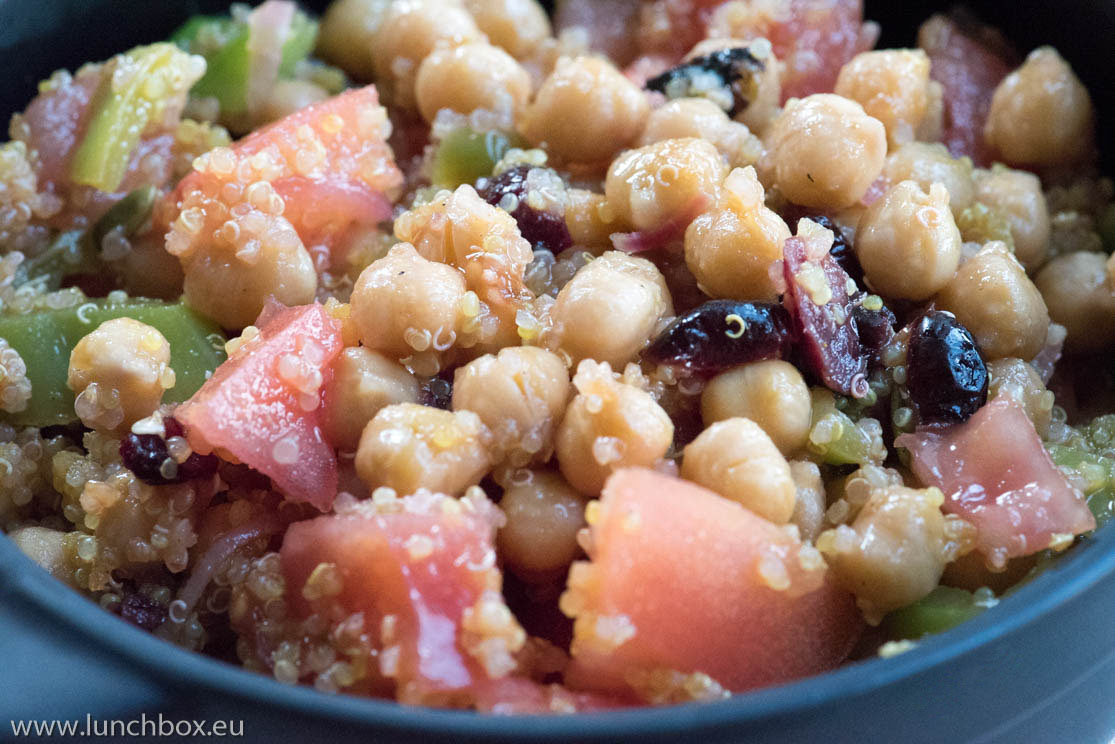 chickpeas with curried quinoa