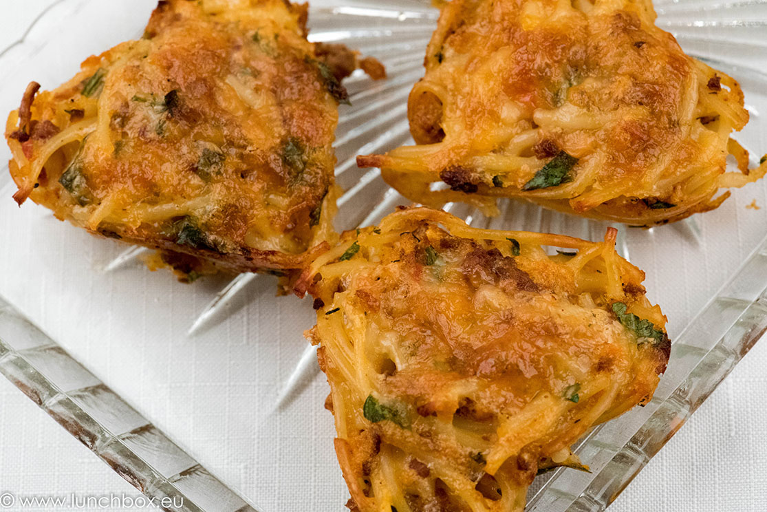 leftover pasta muffins for lunchbox