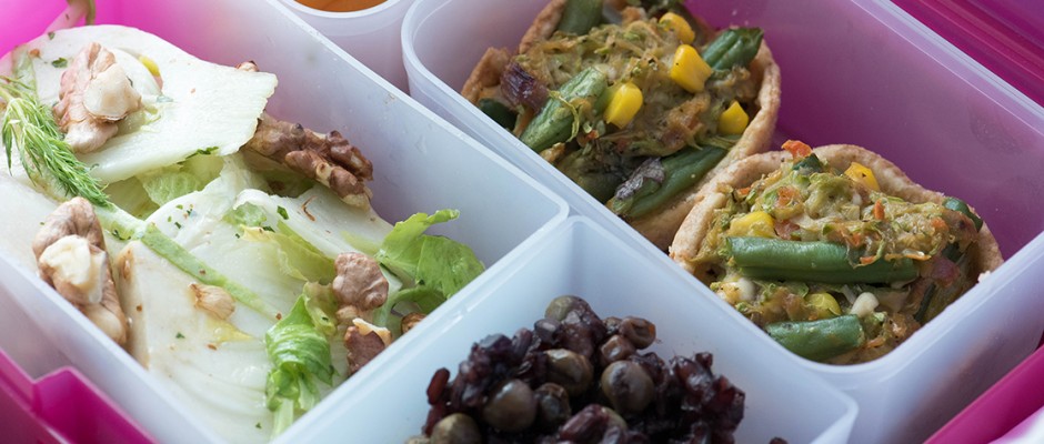 lunchbox menu Киш със зелен боб и тиквички portion perfect menu