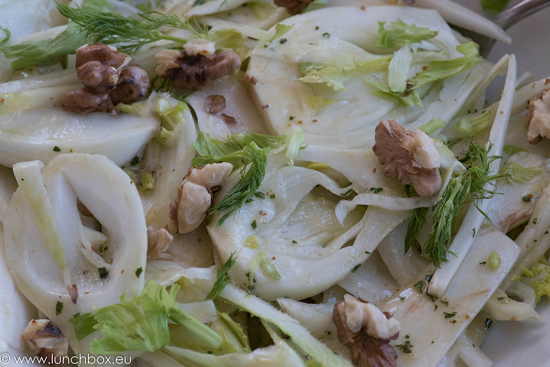 fresh fennel and chicory salad