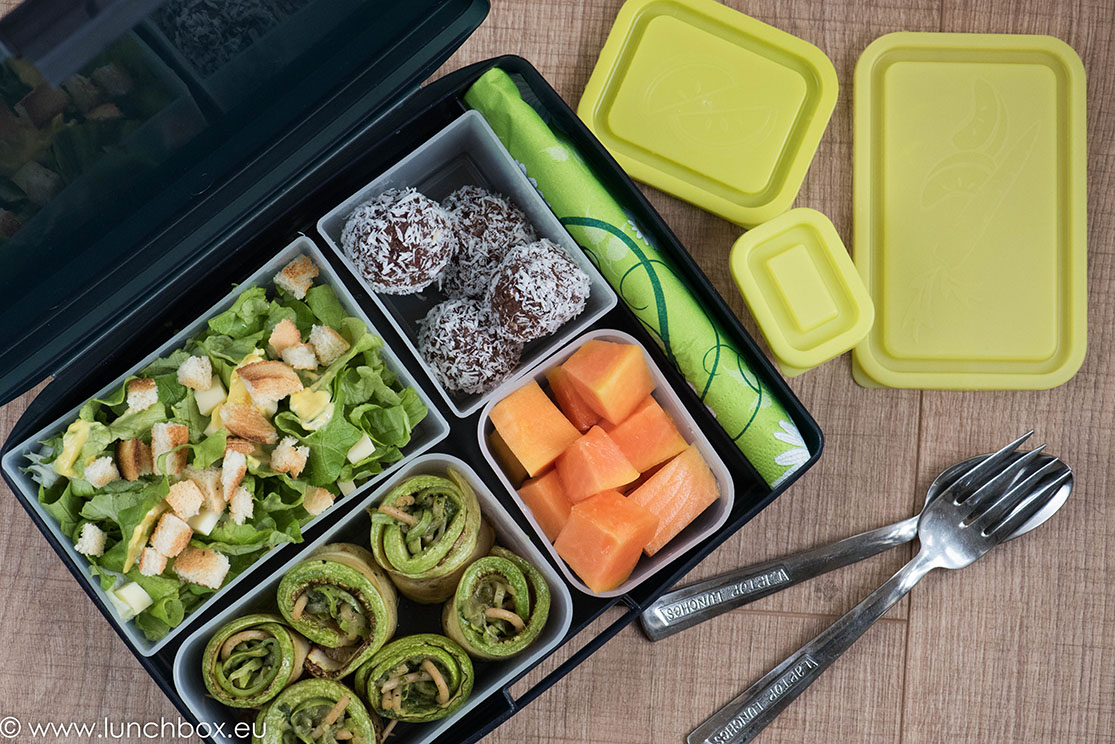 portion perfect menu Lunchbox menu Рулца от тиквички
