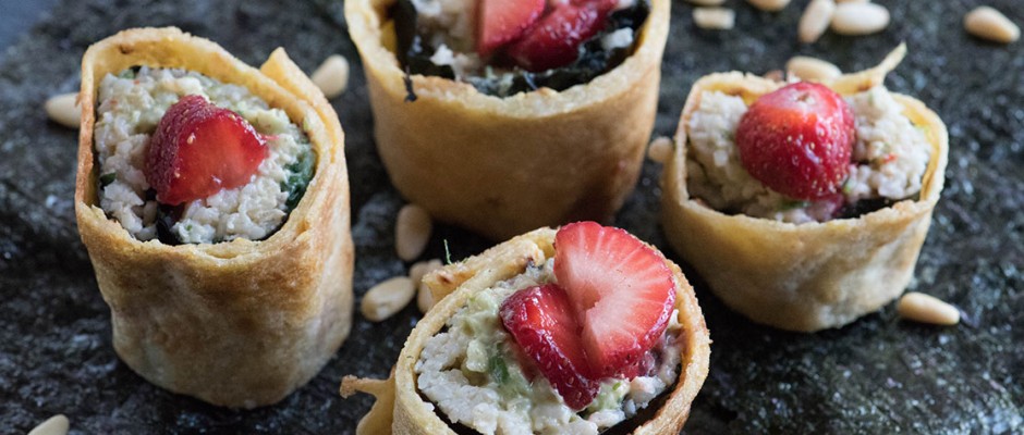 суши в тортила с булгур