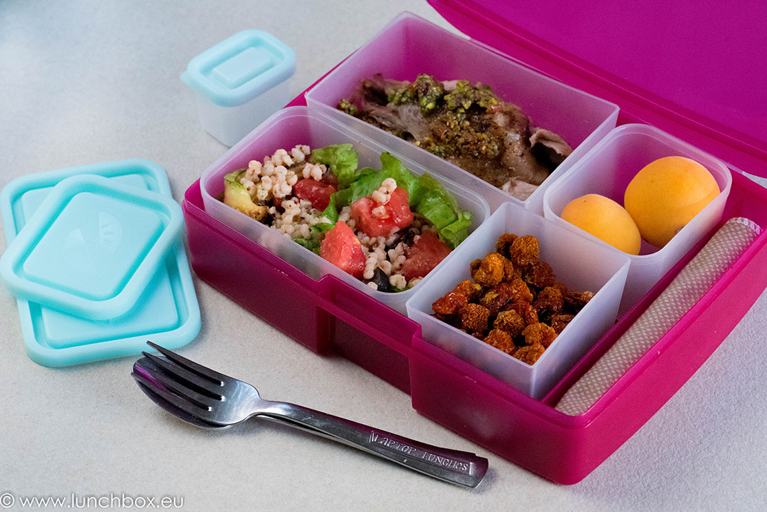 lunchbox menu chicken with sorghum