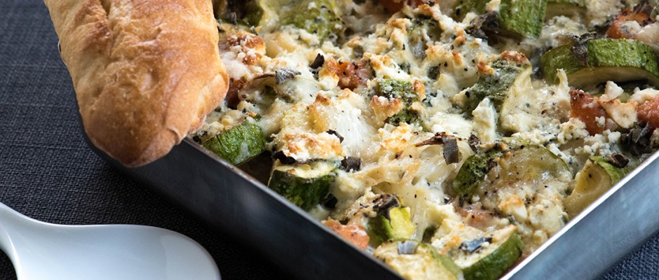Courgette gratin