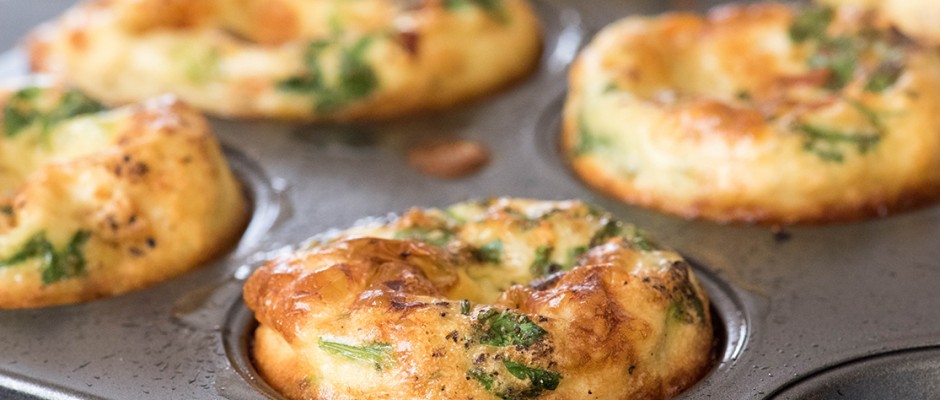 Палео мъфини с тиквички и зеленчуци