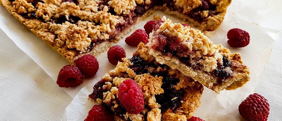 fiber raspberry bars