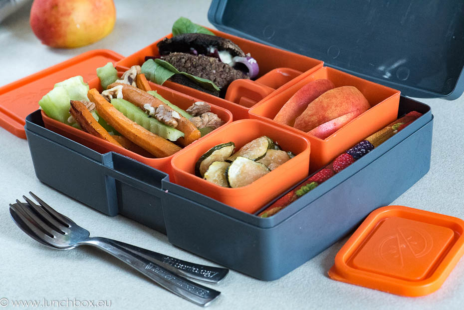 Lunchbox menu: Vegan, gluten free Burger