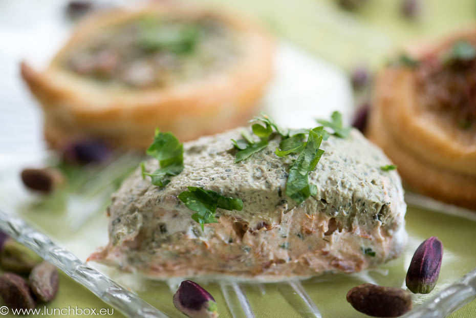 Sun-dried tomato pesto terrine
