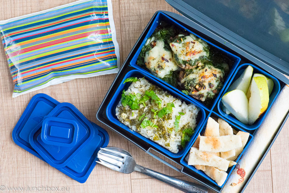 Lunchbox menu: Baked mushrooms