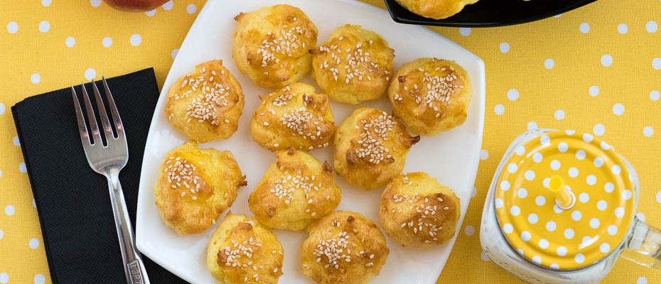 Солени еклери със сирене за училище