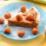 Pumpkin Pie with egg white balls