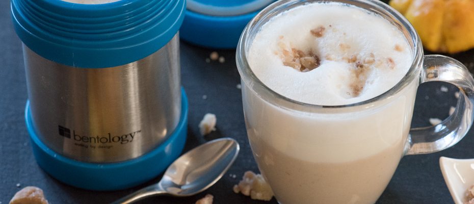 Cappuchino style chestnut soup