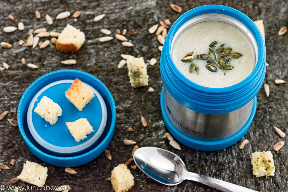 Creamy sunchoke soup with leek