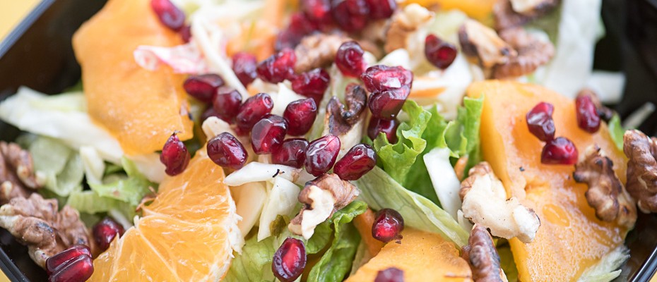 Winter citrus salad with persimmons