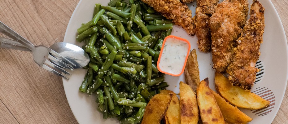 пилешки хапки с орехова коричка