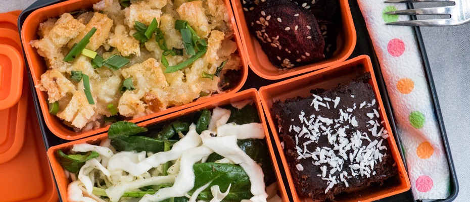 Lunchbox menu Leftover pie