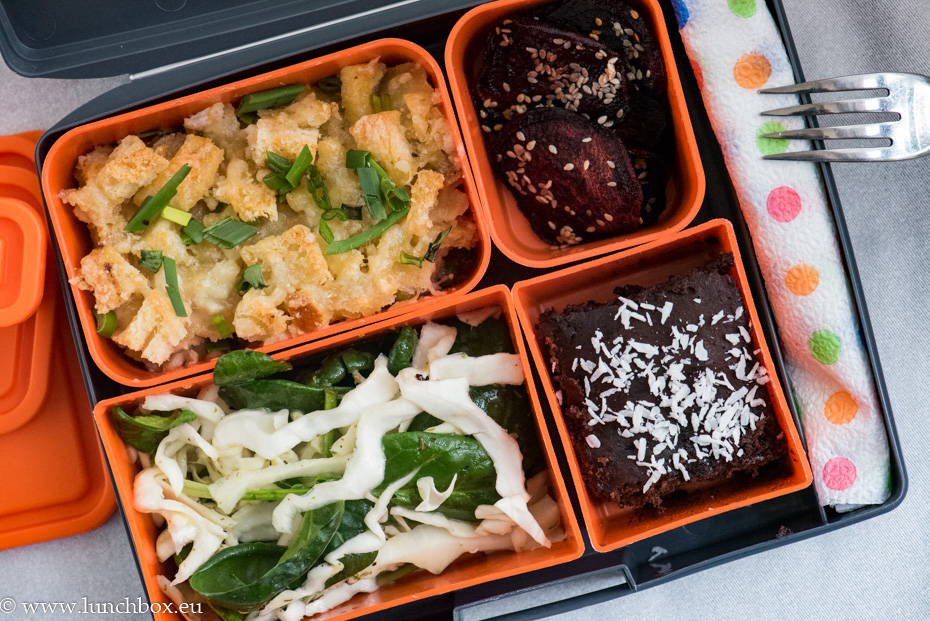 Lunchbox menu Leftover pie