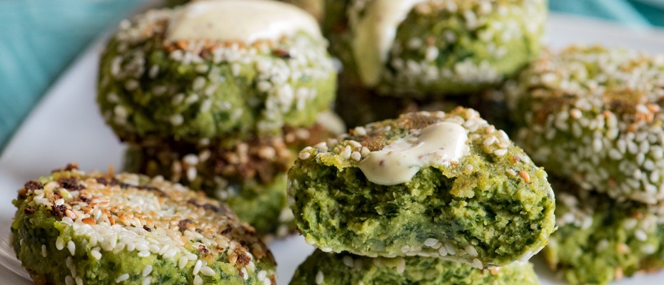 Falafel and greens