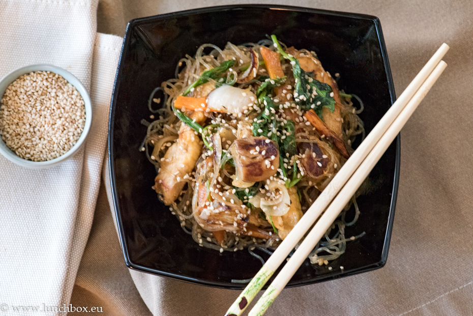 rice noodles with chicken