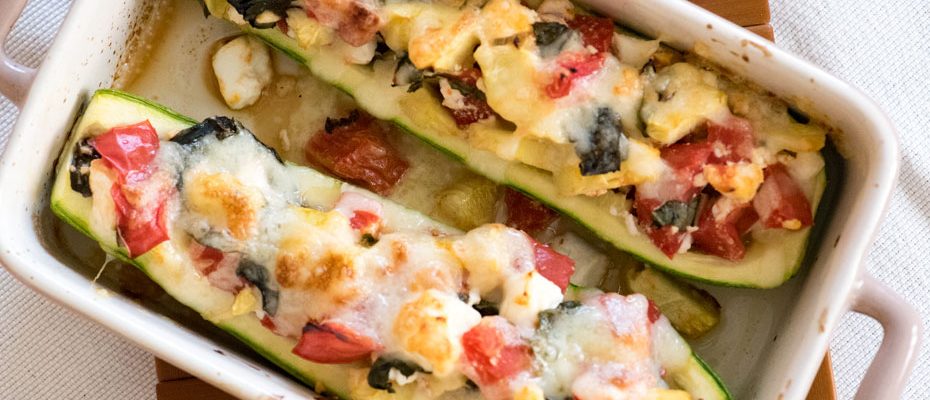 Stuffed-courgettes