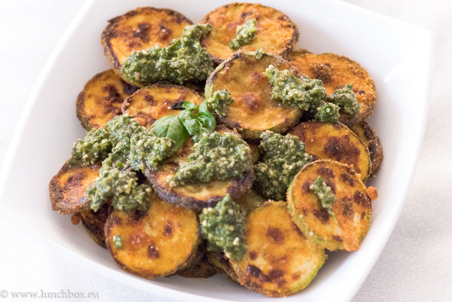 Zucchini with pesto