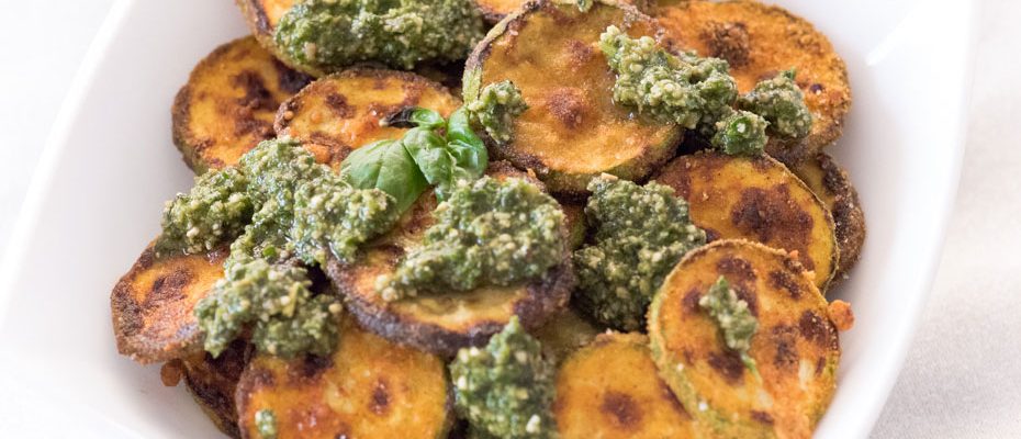 Печени тиквички с Песто