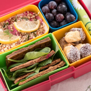Lunchbox menu beetroot tartar