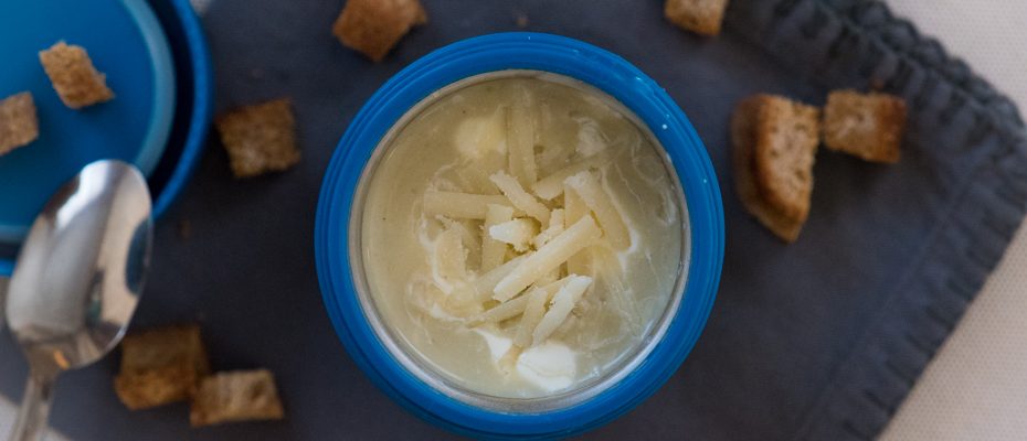 Light and creamy zucchini soup