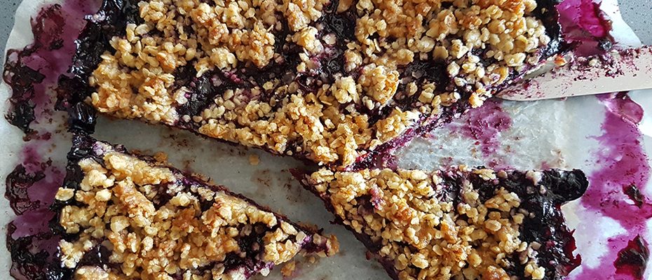 blueberry bars for Lunchbox