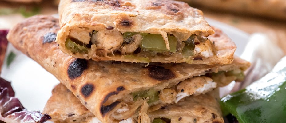 Time-saving baked quesadillas