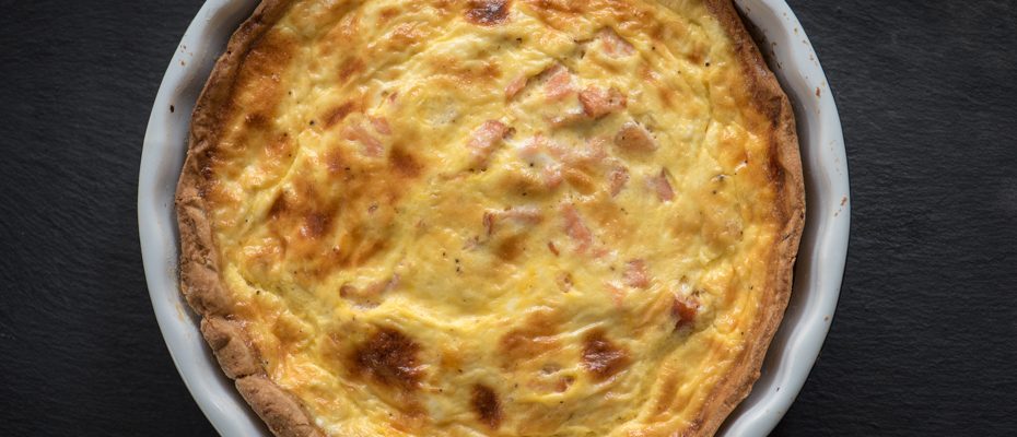salmon quiche