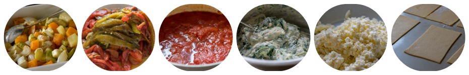 вегетарианска лазаня - продукти