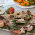 Lemon-dill- shrimp tortillas with light sauce
