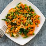 spiralized pumpkin salad