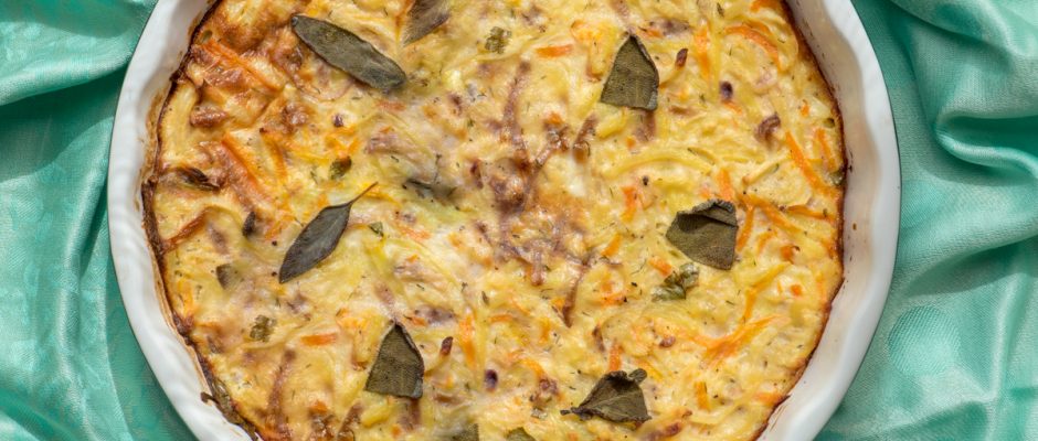 spiralized root veggie tart