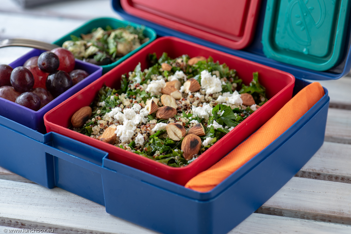 Lunchbox Menu Kale and quinoa