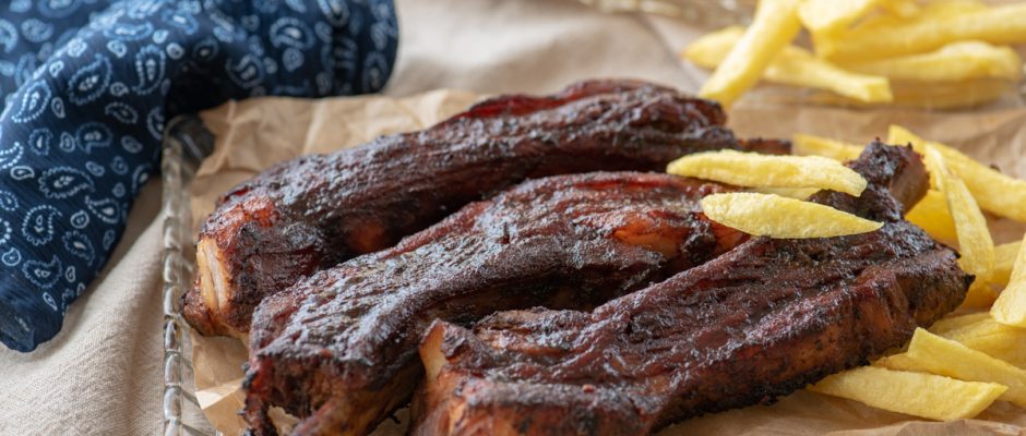 Свински ребърца на фурна с BBQ сос