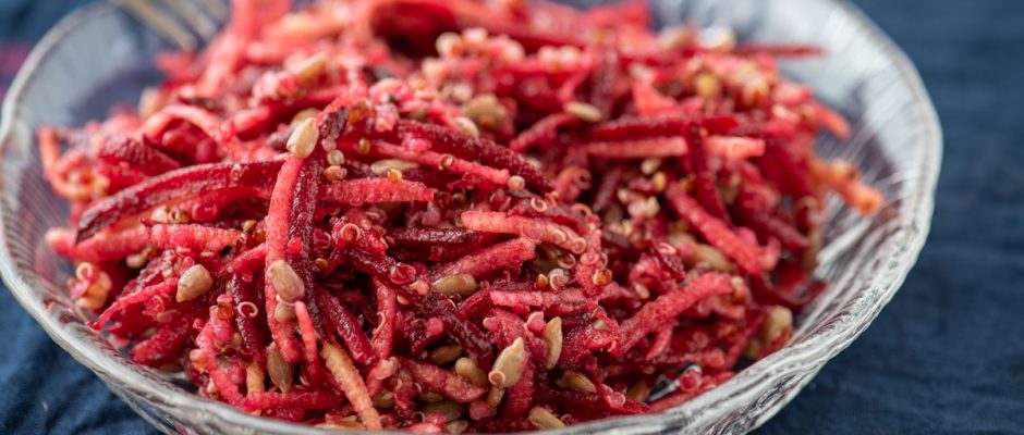 Red beet root salad