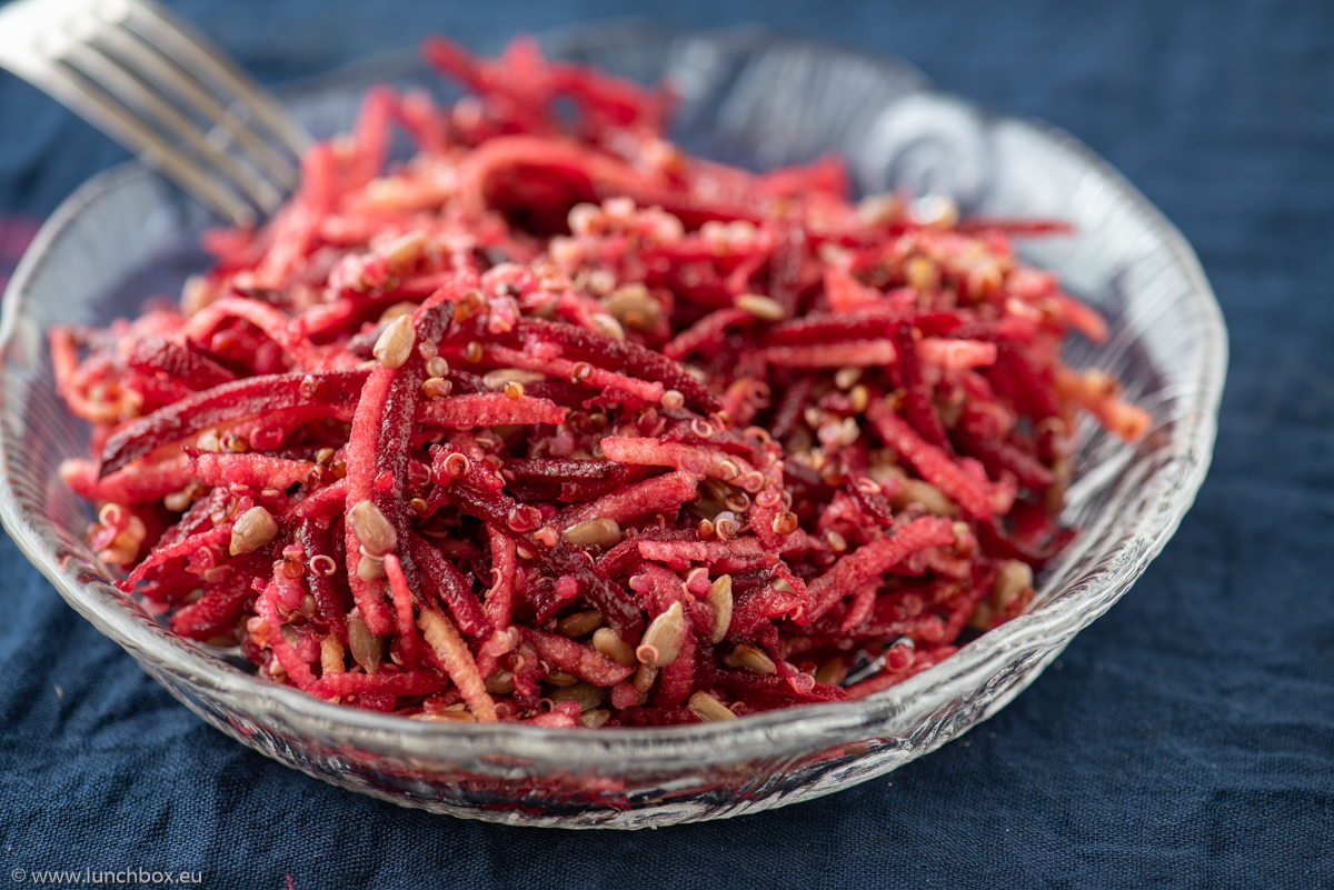 Red beet root salad