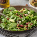 Lunchbox Spinach salad with apple dressing