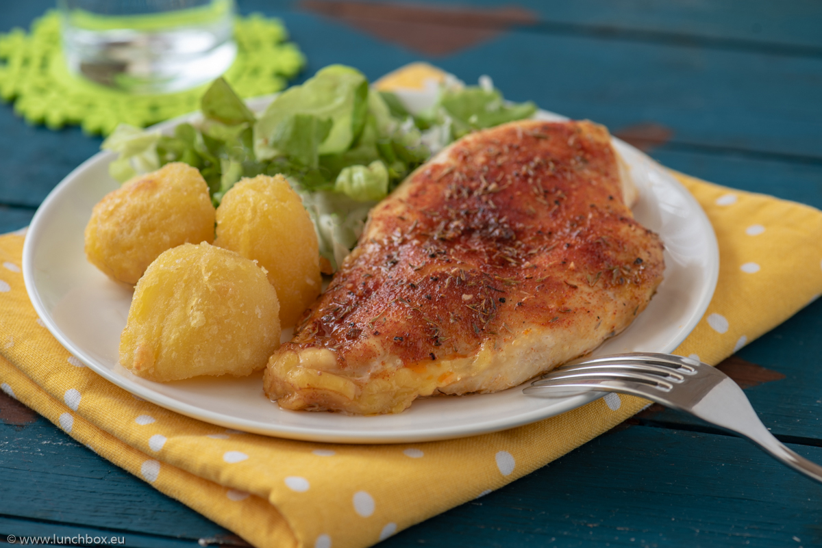 Oven baked chicken breast. Oven baked chicken breast.