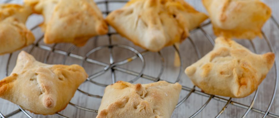 Parcels with spinach