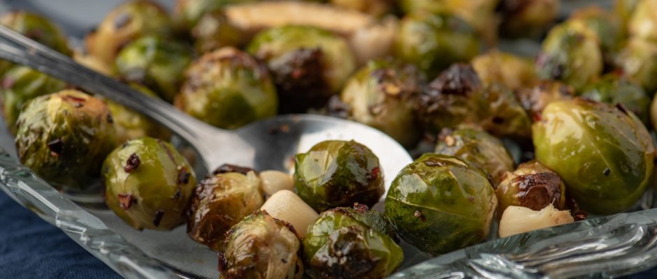 Печено брюкселско зеле