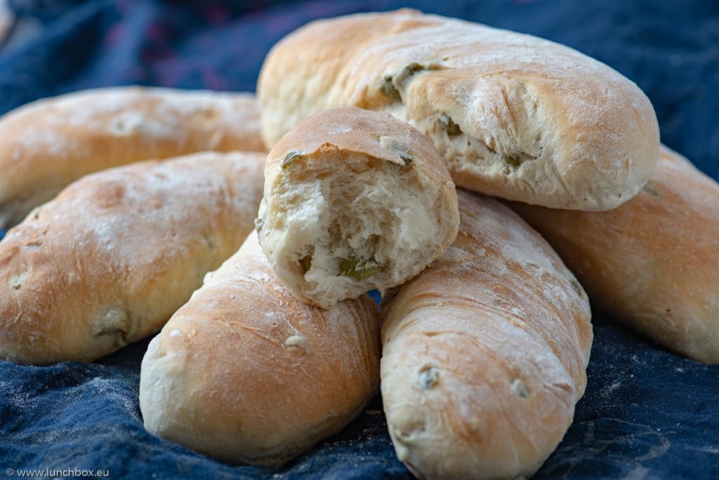 Olive Bread Baguettes Lunchbox