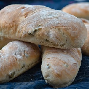 Olive Bread Baguettes