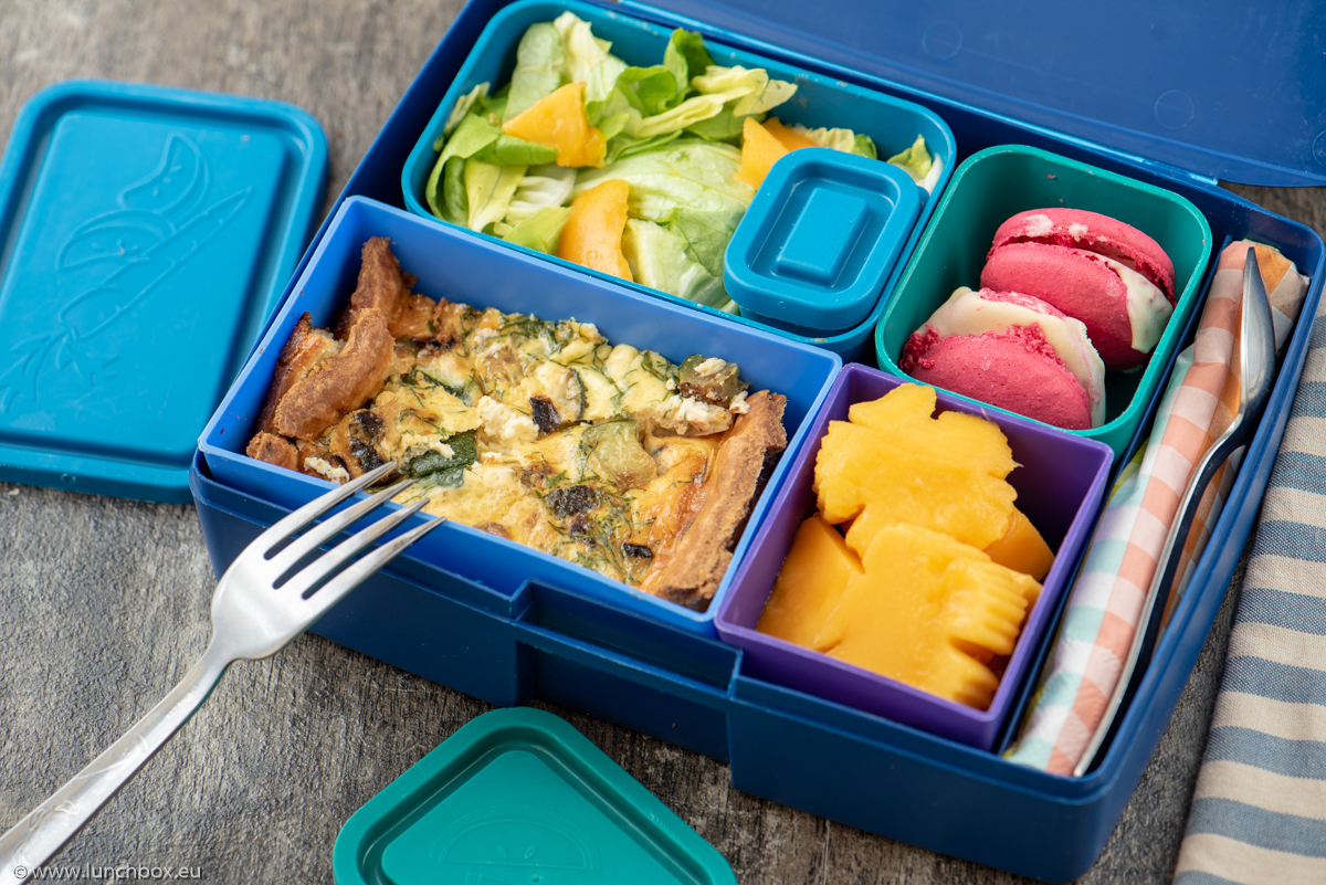 Lunchbox menu Quiche