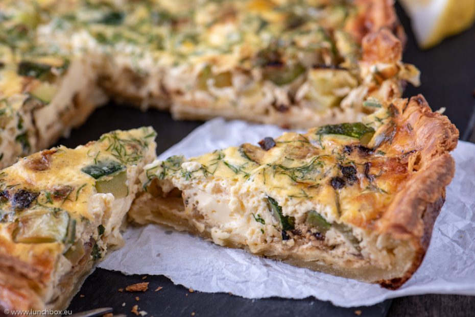 Courgette Vegetable Quiche | Lunchbox